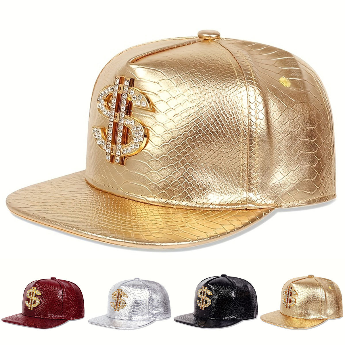 Streetwear Brand Beanie - Boné de Beisebol de Couro com