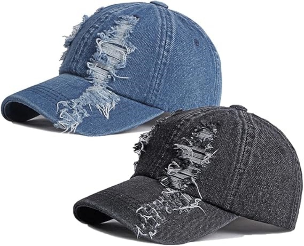 Streetwear Brand Beanie - Boné de Beisebol Rasgado de Cor