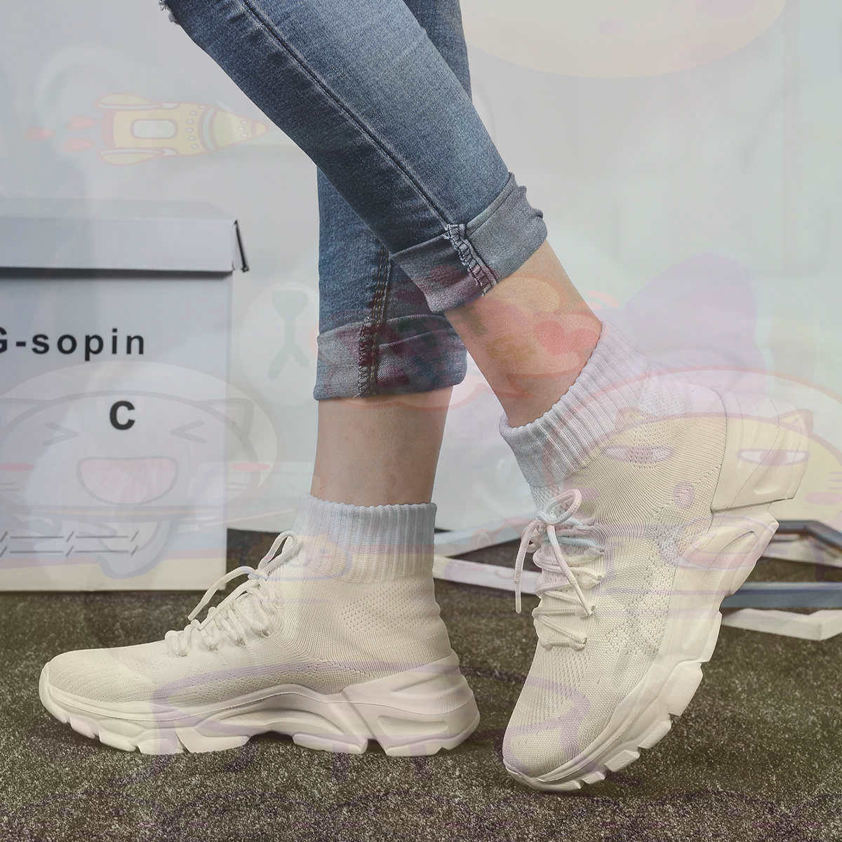 Streetwear Brand Name - Aumenta a altura sumer basquete sapatos