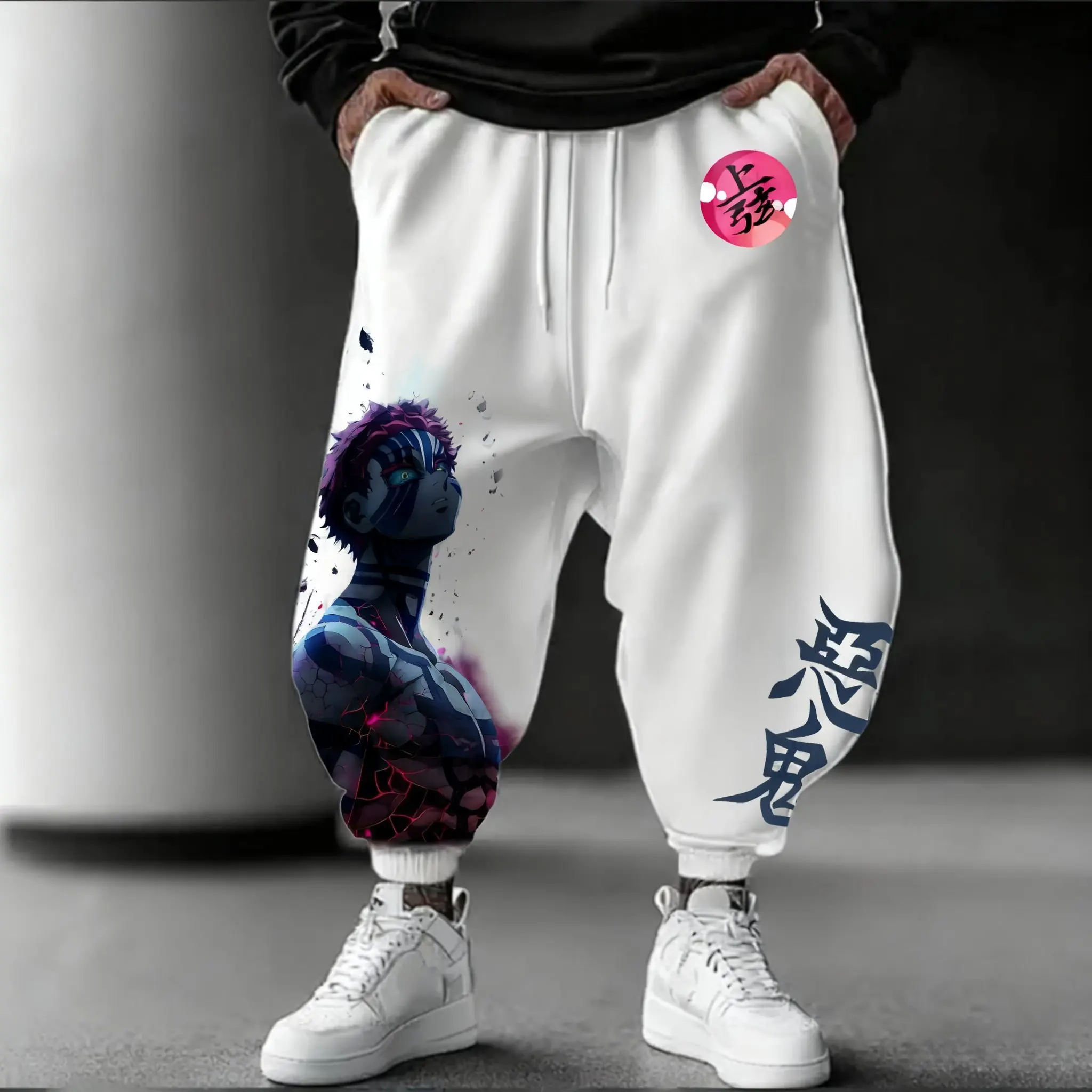 Calças de Anime Demon Slayer A - Streetwear Brand Beanie avaliação e preço