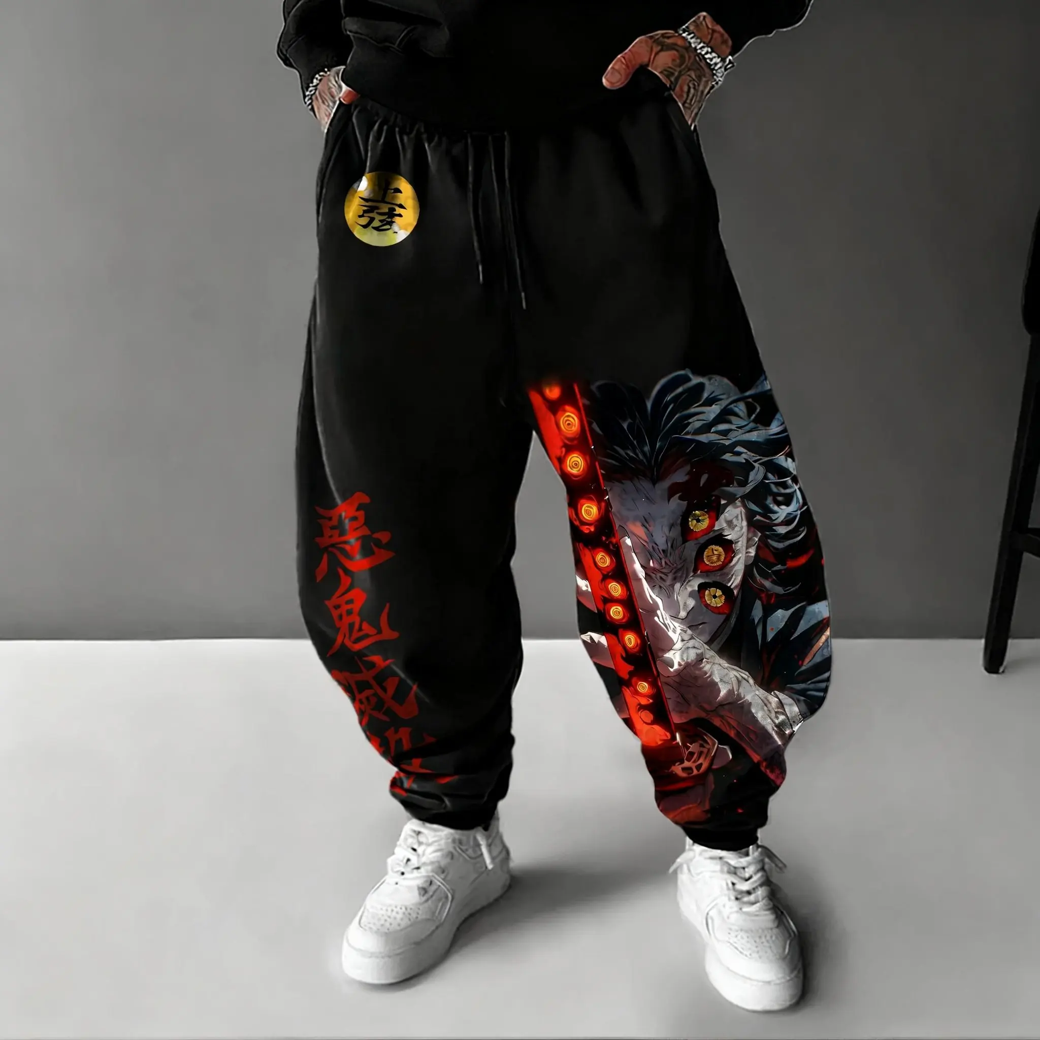 Calças de Anime Demon Slayer A - Streetwear Brand Beanie avaliação e preço