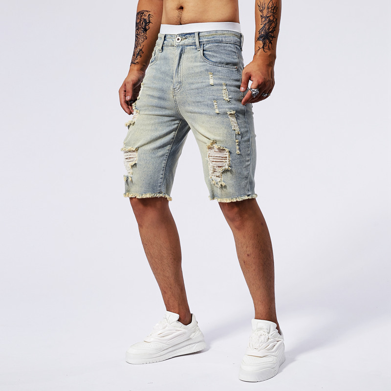 2025 verão novos homens rasgad - Streetwear Brand For Men avaliação e preço