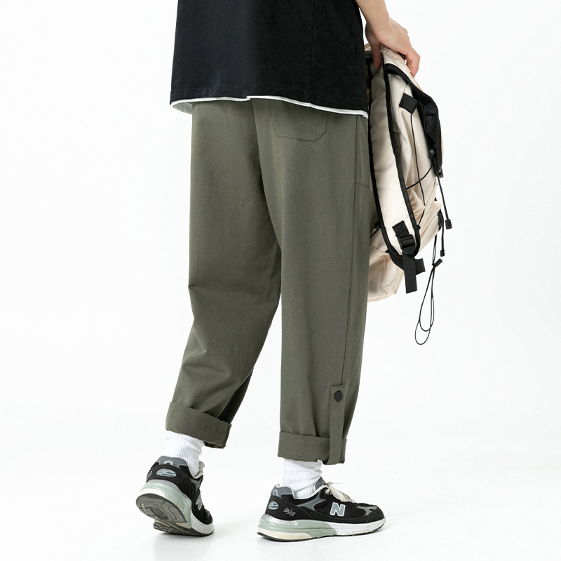 Calça reta de harém de carga m - Streetwear Brand For Men avaliação e preço