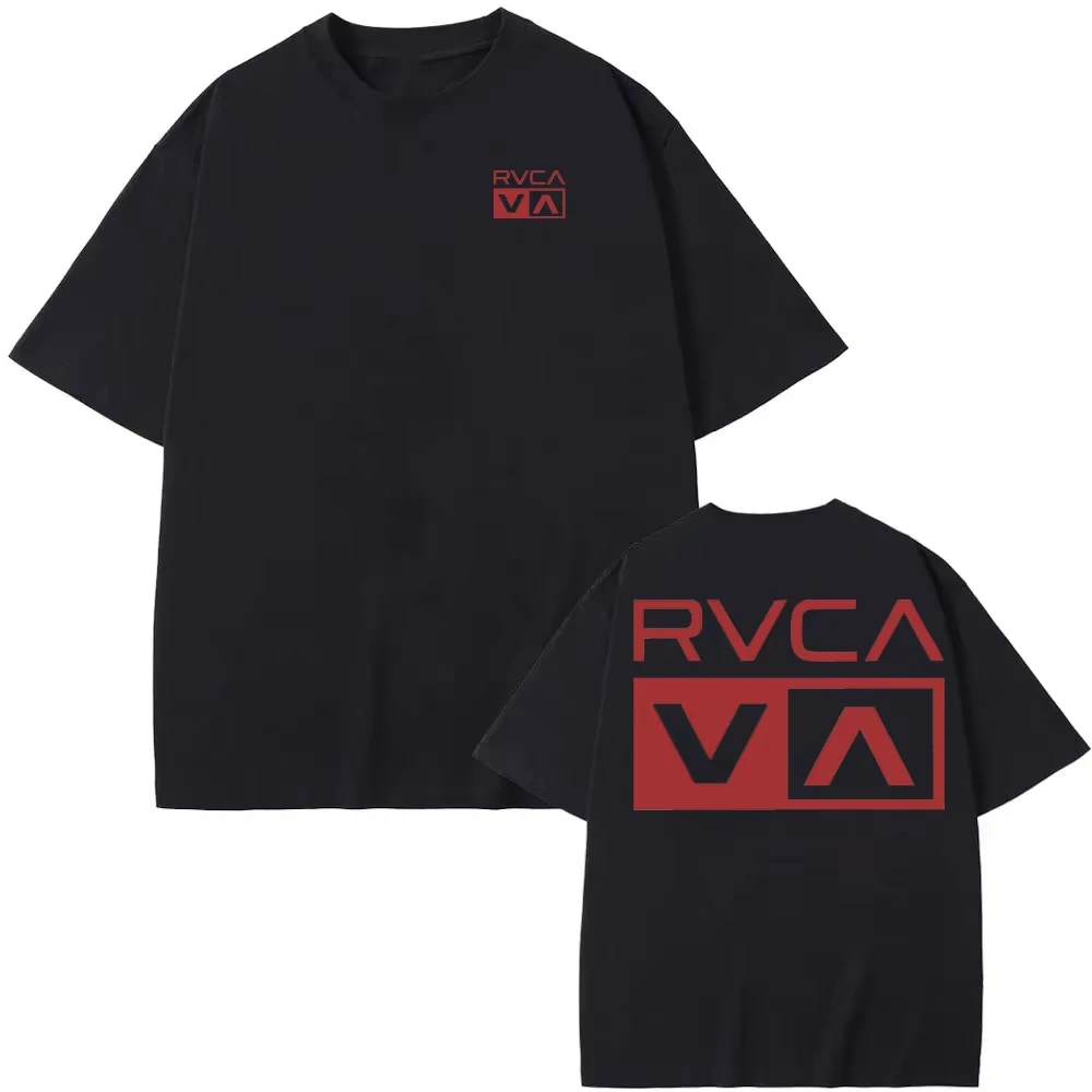 Camiseta RVCA Preta de Algodão - Streetwear Brand Shirts avaliação e preço